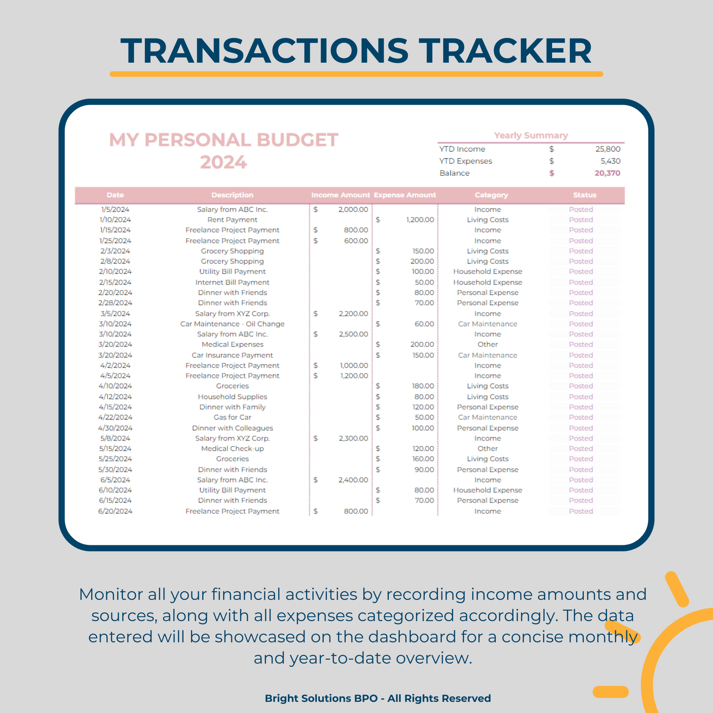 Budget Tracker & Dashboard